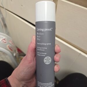 Living Proof Perfect Hair Day Heat Styling Spray - White and Gray